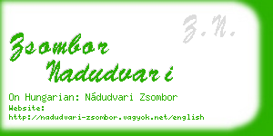 zsombor nadudvari business card