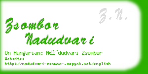 zsombor nadudvari business card